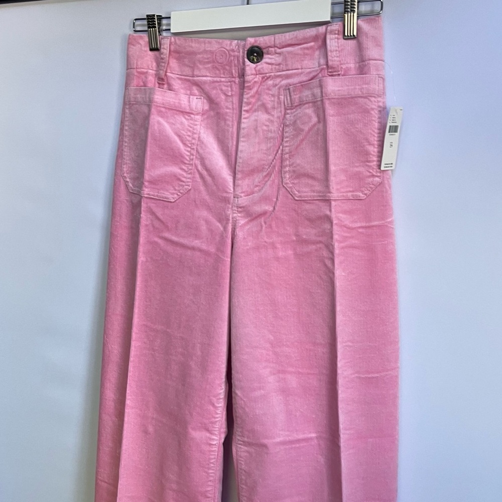 NWT Anthropologie Maeve The Colette Cropped Wide-Leg Corduroy Pants - Picture 9 of 14